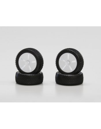 IHTH01W Tire with White Wheel (Mini Inferno) IHTH01W  - KYOSHO RC